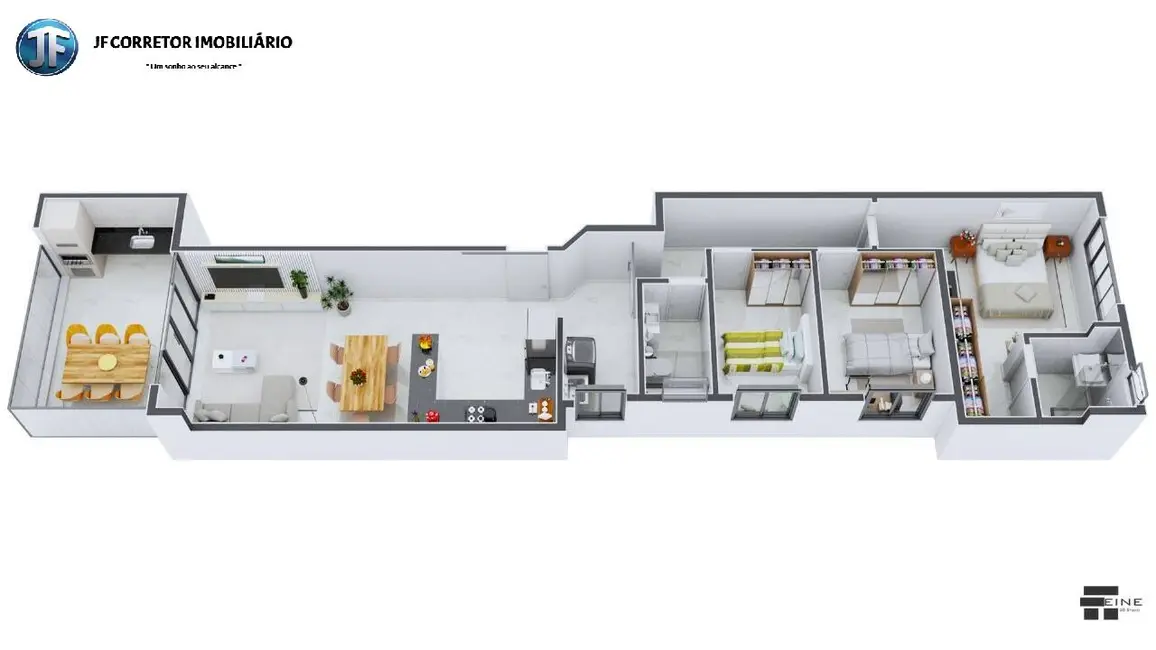 Foto 4 de Apartamento com 3 quartos à venda, 96m2 em Bom Retiro, Ipatinga - MG