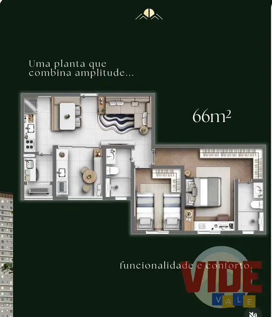 Foto 2 de Apartamento com 3 quartos à venda e para alugar, 87m2 em Sao Jose Dos Campos - SP