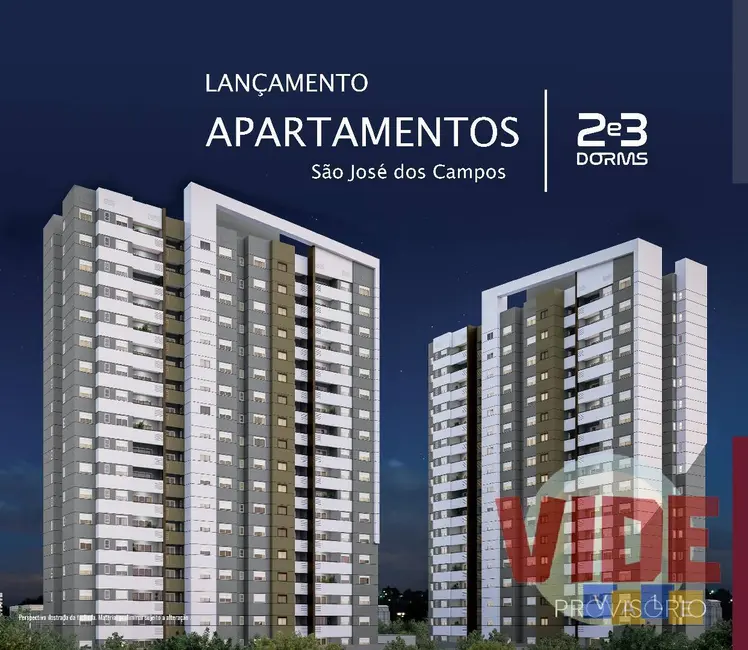 Foto 1 de Apartamento com 3 quartos à venda e para alugar, 76m2 em Sao Jose Dos Campos - SP