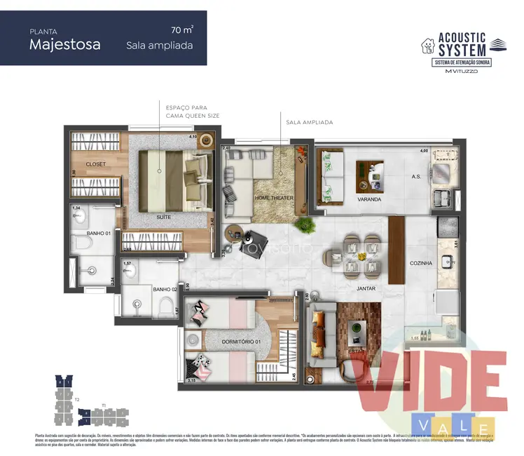 Apartamento com 3 quartos à venda, 71m2 em Sao Jose Dos Campos - SP - imagem 5 Foto 5 de Apartamento com 3 quartos à venda, 71m2 em Sao Jose Dos Campos - SP