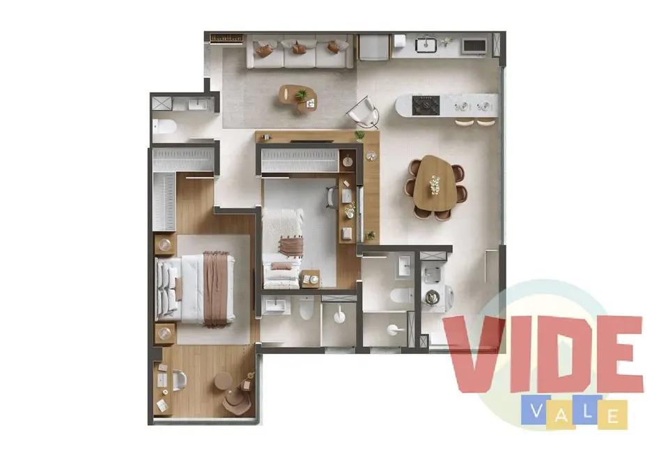 Apartamento com 2 quartos à venda, 75m2 em Sao Jose Dos Campos - SP - imagem 9 Foto 9 de Apartamento com 2 quartos à venda, 75m2 em Sao Jose Dos Campos - SP