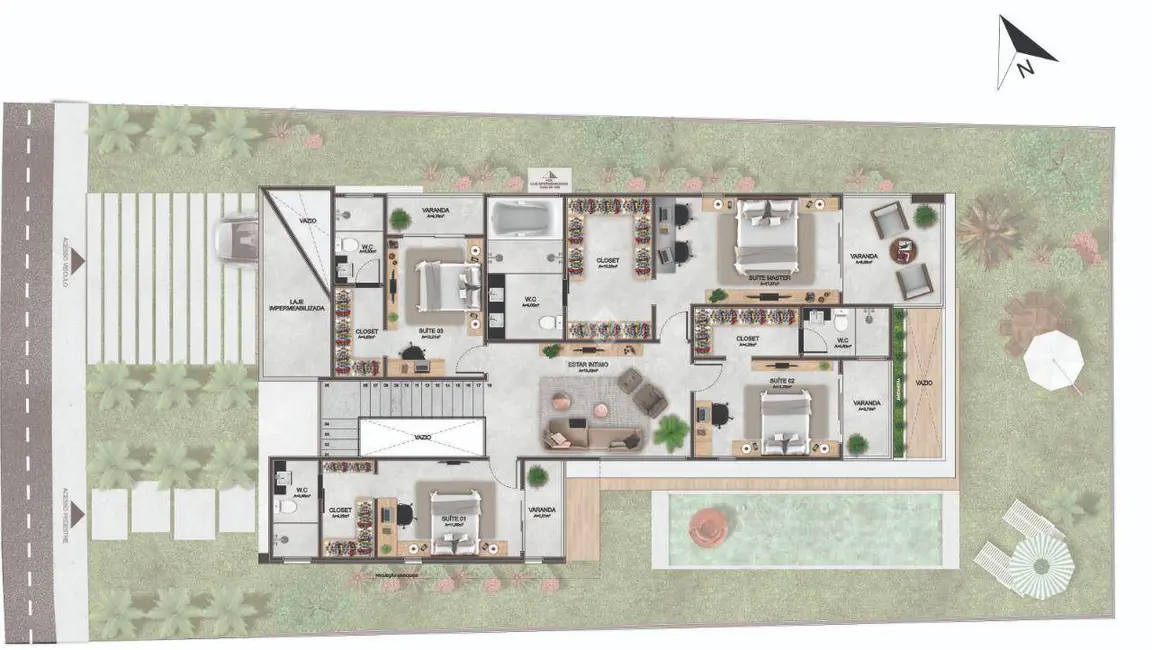 Foto 9 de Sobrado com 4 quartos à venda, 457m2 em Eusebio - CE