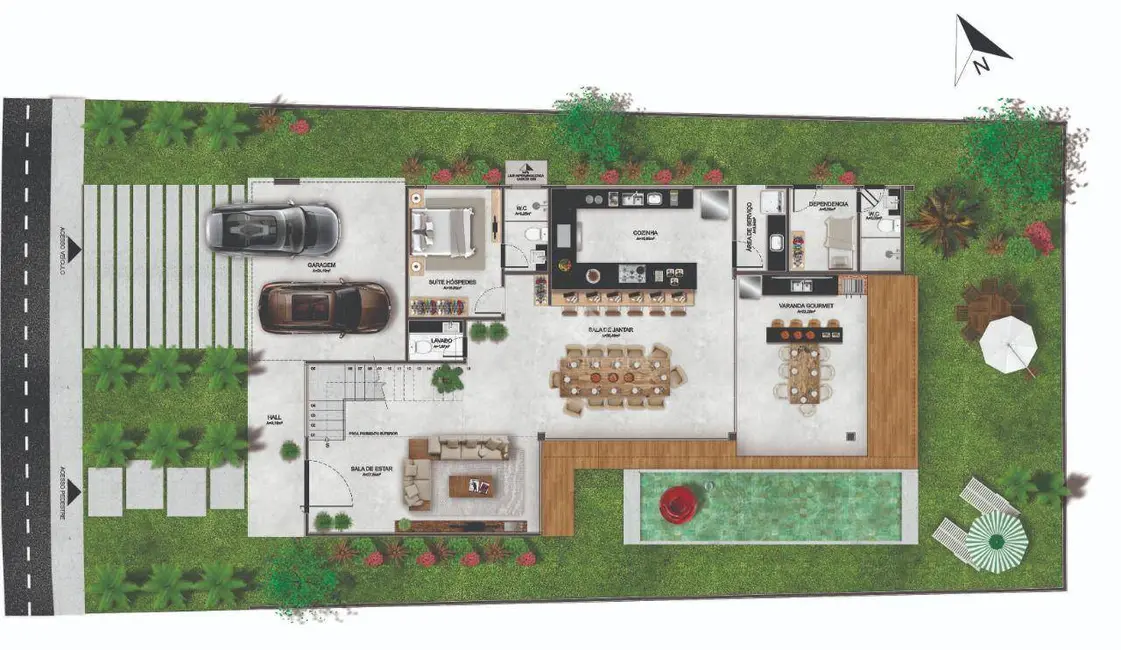 Foto 8 de Sobrado com 4 quartos à venda, 457m2 em Eusebio - CE