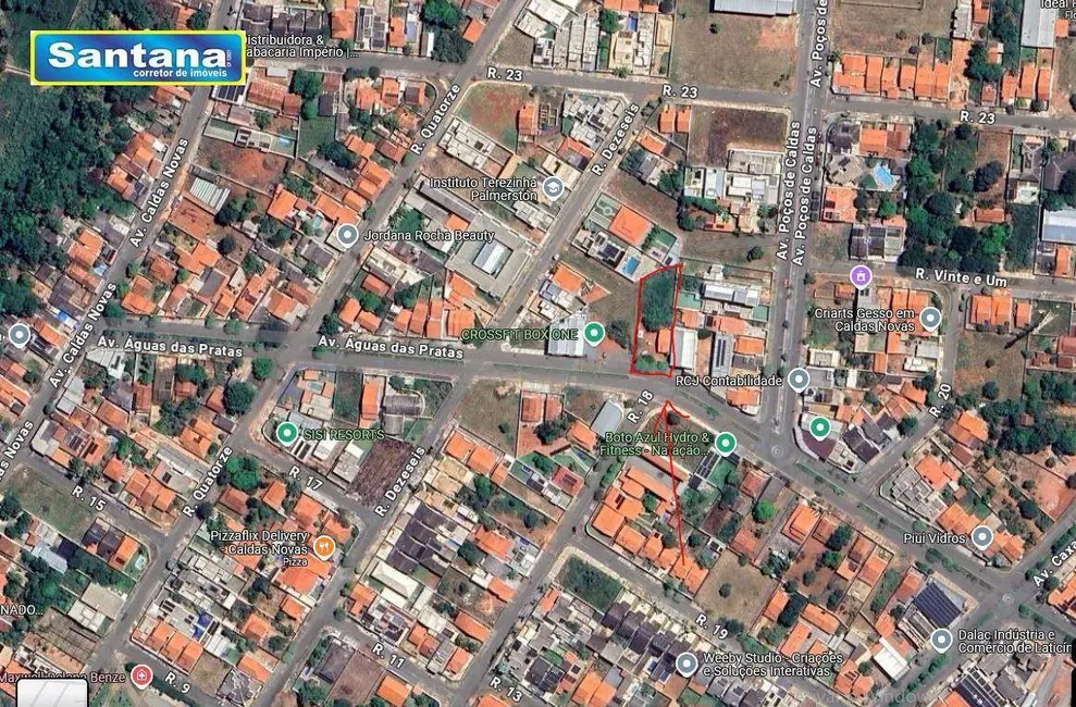 Foto 1 de Terreno / Lote à venda, 1090m2 em Caldas Novas - GO