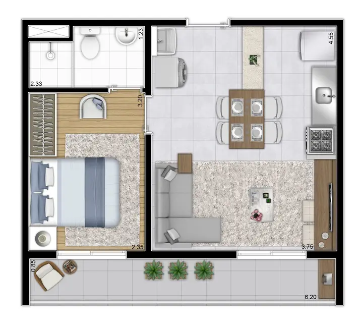 Foto 4 de Apartamento com 1 quarto à venda, 38m2 em Limão, São Paulo - SP