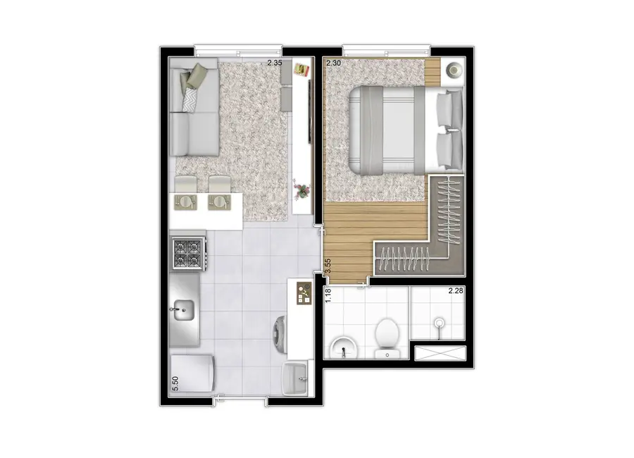 Foto 5 de Apartamento com 1 quarto à venda, 28m2 em Casa Verde, São Paulo - SP
