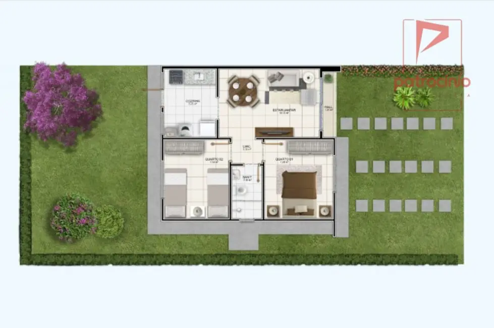 Casa de Condomínio com 2 quartos à venda, 41m2 em Tomba, Feira De Santana - BA - imagem 4 Foto 4 de Casa de Condomínio com 2 quartos à venda, 41m2 em Tomba, Feira De Santana - BA