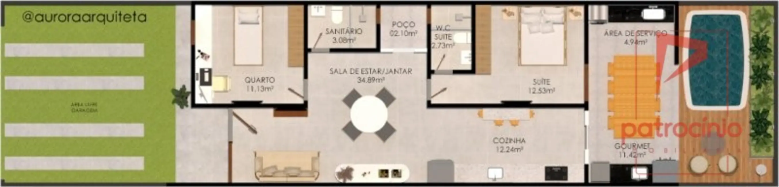 Foto 2 de Casa com 2 quartos à venda, 96m2 em Papagaio, Feira De Santana - BA