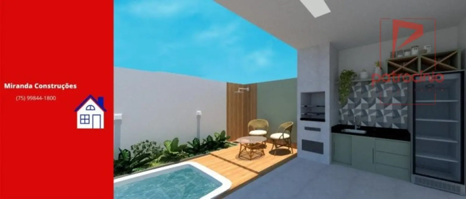 Foto 3 de Casa com 2 quartos à venda, 96m2 em Papagaio, Feira De Santana - BA