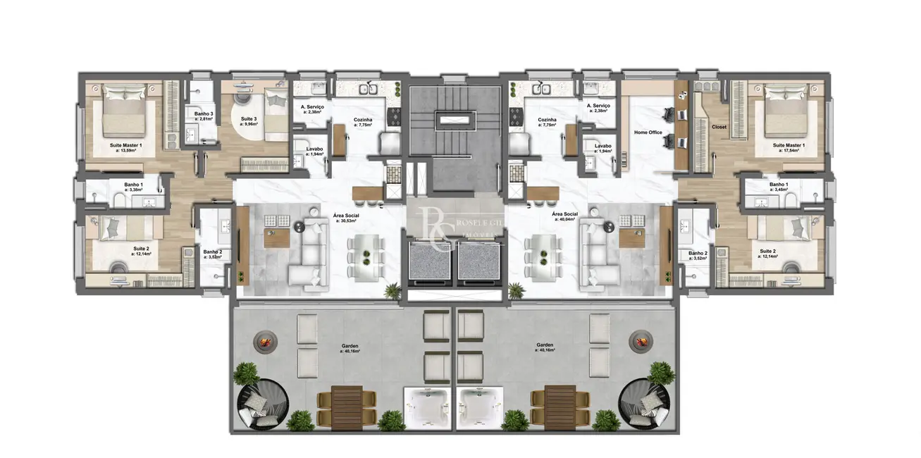 Foto 7 de Apartamento com 3 quartos à venda, 147m2 em Bela Vista, Porto Alegre - RS