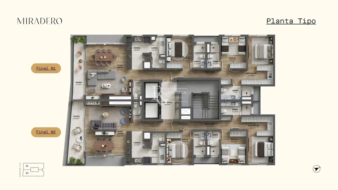 Apartamento com 3 quartos à venda, 137m2 em Rio Branco, Porto Alegre - RS - imagem 3 Foto 3 de Apartamento com 3 quartos à venda, 137m2 em Rio Branco, Porto Alegre - RS