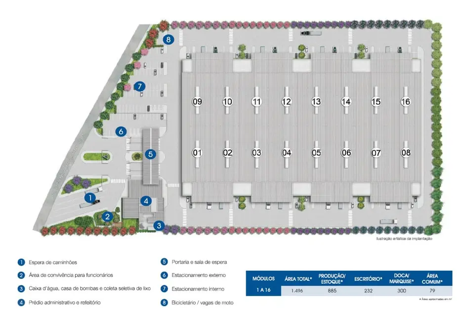 Foto 8 de Armazém / Galpão para alugar, 880m2 em Recanto Fortuna, Campinas - SP