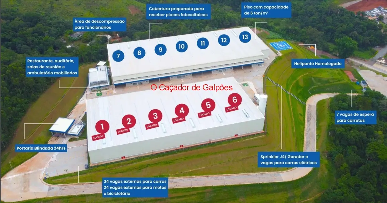 Armazém / Galpão para alugar, 3505m2 em Aracariguama - SP - imagem 2 Foto 2 de Armazém / Galpão para alugar, 3505m2 em Aracariguama - SP