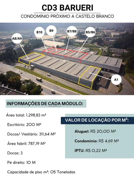 Foto 7 de Armazém / Galpão para alugar, 787m2 em Jardim Itaquiti, Barueri - SP