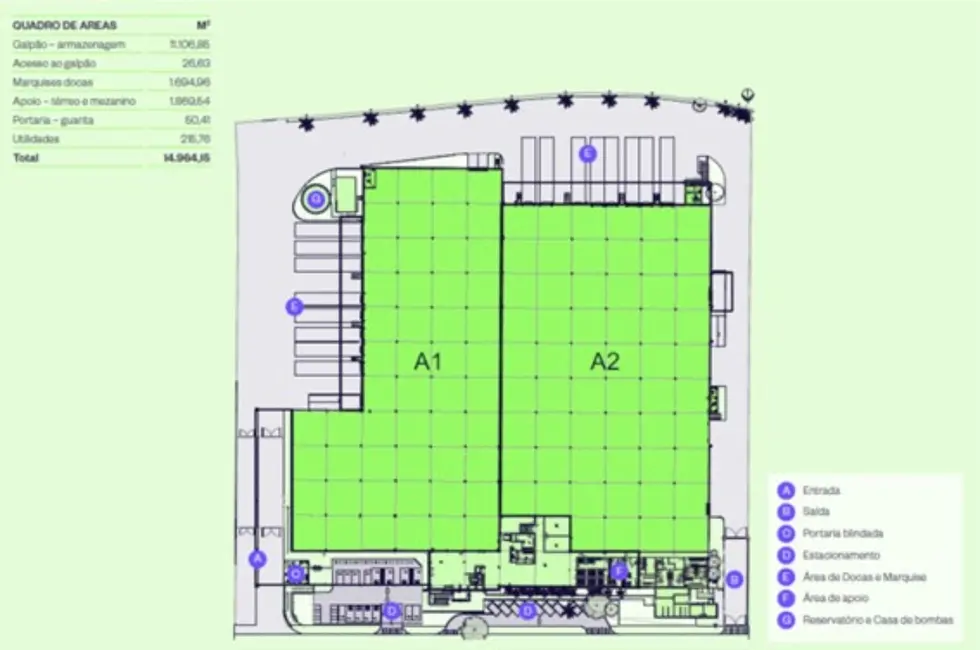 Foto 8 de Armazém / Galpão para alugar, 13000m2 em Jaguaré, São Paulo - SP