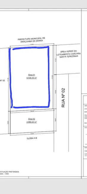 Foto 7 de Terreno / Lote à venda, 8540m2 em Centro, Aracoiaba Da Serra - SP