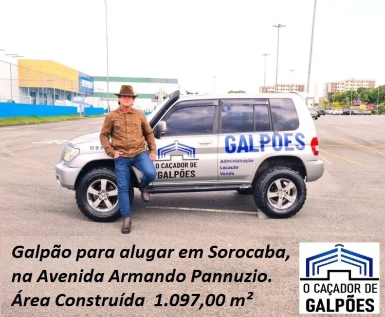 Foto 1 de Armazém / Galpão para alugar, 1097m2 em Jardim Vera Cruz, Sorocaba - SP