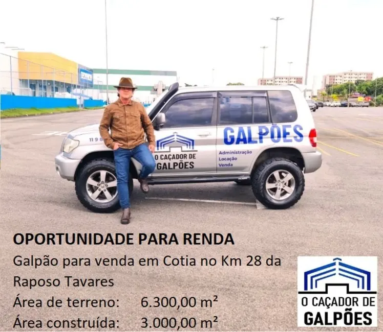 Foto 1 de Armazém / Galpão à venda, 2000m2 em Jardim Cláudio, Cotia - SP