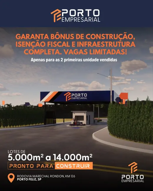 Foto 4 de Terreno / Lote à venda, 5000m2 em Centro, Porto Feliz - SP