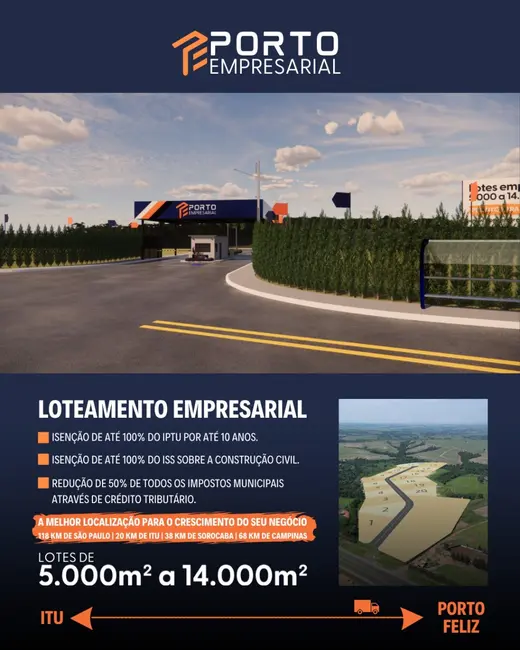 Foto 7 de Terreno / Lote à venda, 5000m2 em Centro, Porto Feliz - SP