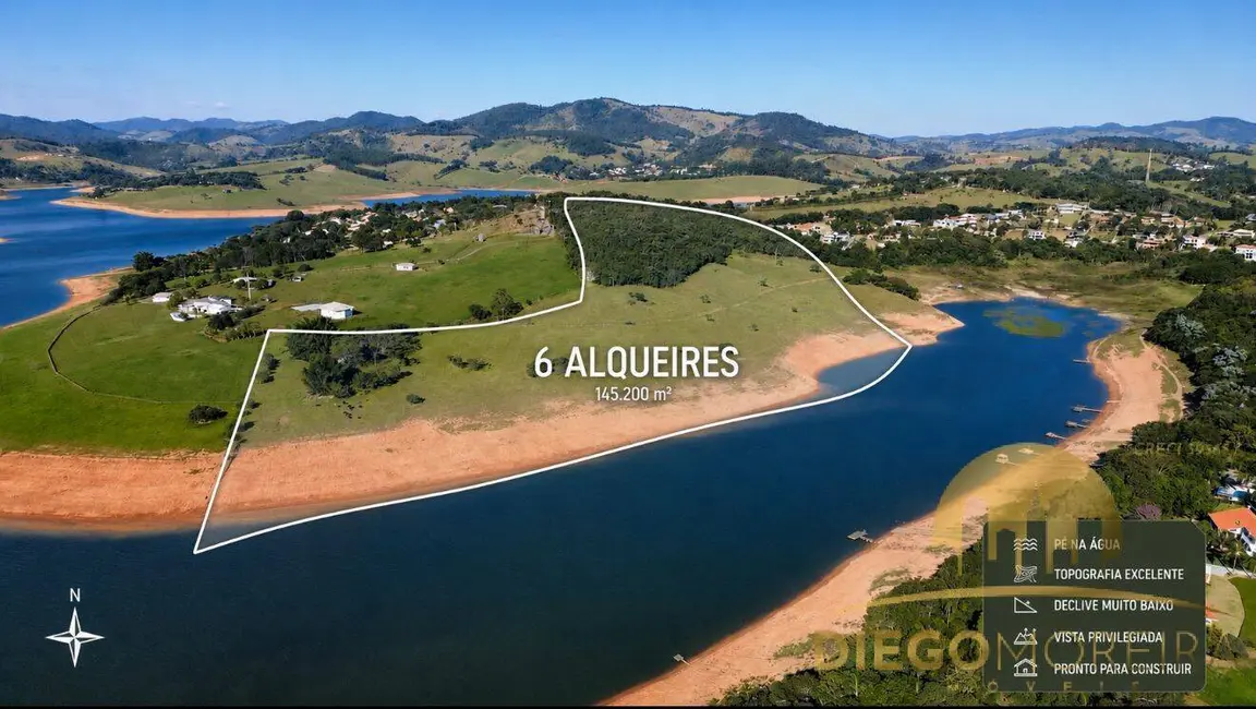 Foto 2 de Terreno / Lote à venda, 145200m2 em Piracaia - SP