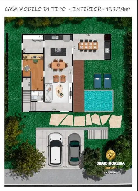 Foto 6 de Casa de Condomínio com 3 quartos à venda, 137m2 em Cidade Satélite, Atibaia - SP