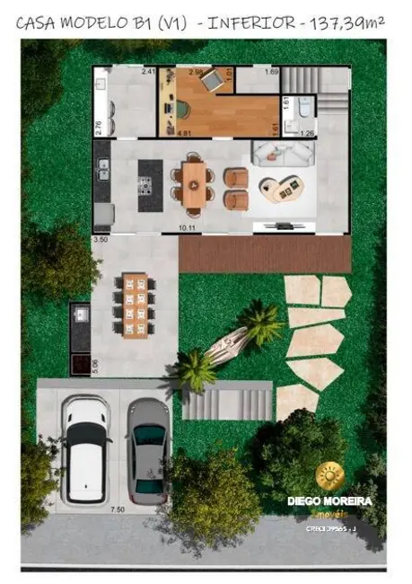 Foto 8 de Casa de Condomínio com 3 quartos à venda, 137m2 em Cidade Satélite, Atibaia - SP