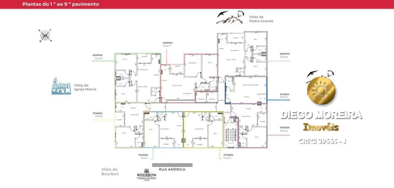 Foto 2 de Apartamento com 1 quarto à venda, 46m2 em Atibaia Jardim, Atibaia - SP