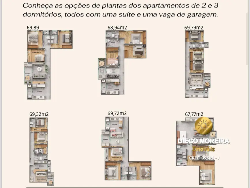 Foto 7 de Apartamento com 2 quartos à venda, 68m2 em Vila Thais, Atibaia - SP