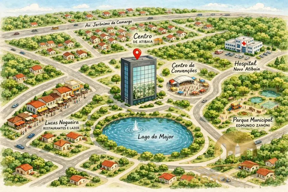 Foto 1 de Sala Comercial para alugar, 499m2 em Vila Junqueira, Atibaia - SP