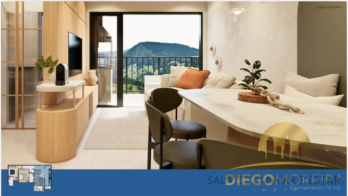 Foto 2 de Apartamento com 2 quartos à venda, 75m2 em Vila Gardênia, Atibaia - SP