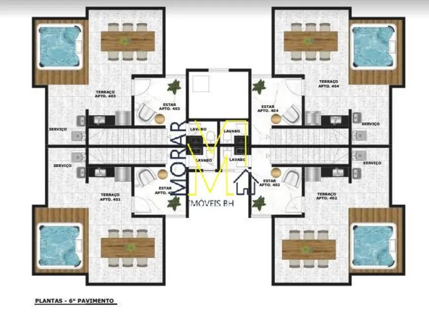 Apartamento com 2 quartos à venda, 50m2 em Rio Branco, Belo Horizonte - MG - imagem 4 Foto 4 de Apartamento com 2 quartos à venda, 50m2 em Rio Branco, Belo Horizonte - MG