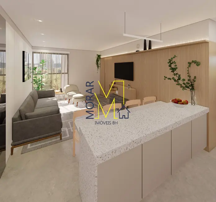 Foto 1 de Apartamento com 3 quartos à venda, 69m2 em Itapoã, Belo Horizonte - MG