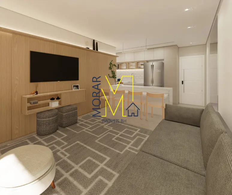 Foto 4 de Apartamento com 3 quartos à venda, 69m2 em Itapoã, Belo Horizonte - MG