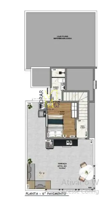 Foto 2 de Cobertura com 2 quartos à venda, 68m2 em Santa Branca, Belo Horizonte - MG