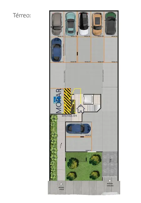 Foto 3 de Apartamento com 3 quartos à venda, 65m2 em Itapoã, Belo Horizonte - MG