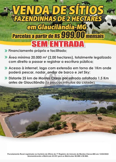 Foto 1 de Sítio / Rancho à venda em Montes Claros - MG