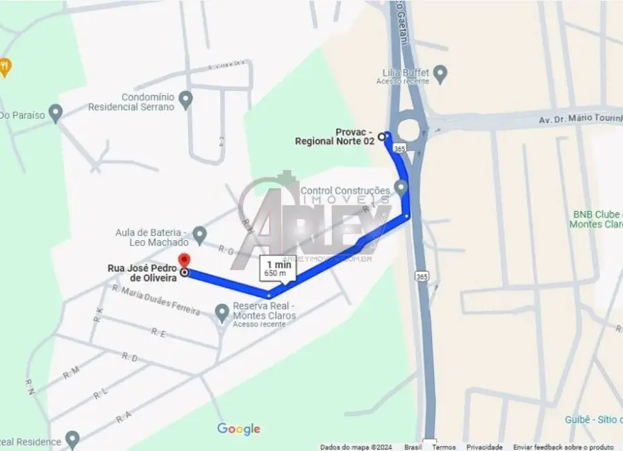 Foto 5 de Terreno / Lote à venda, 203m2 em Montes Claros - MG