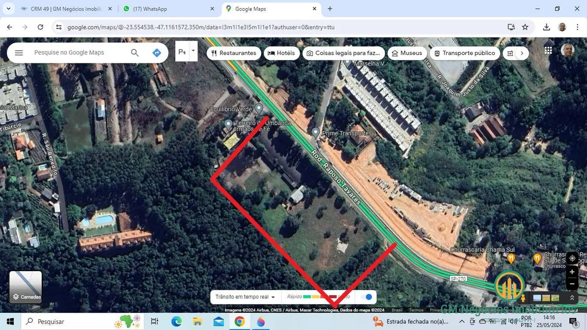 Foto 1 de Terreno / Lote à venda, 50000m2 em Taboão, Sao Roque - SP