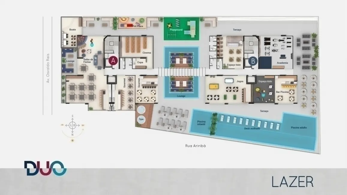 Foto 3 de Apartamento com 3 quartos à venda em Itajai - SC