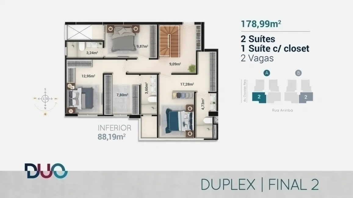 Foto 6 de Apartamento com 3 quartos à venda em Itajai - SC