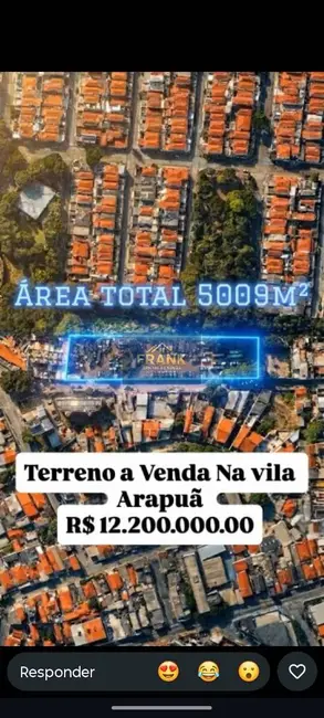 Foto 1 de Terreno / Lote à venda, 4702m2 em Parque Fongaro, São Paulo - SP