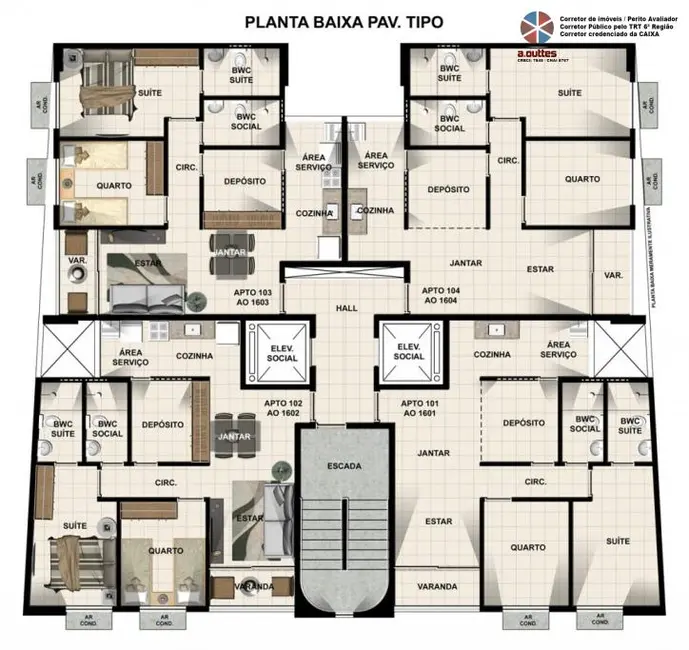 Foto 4 de Apartamento com 3 quartos à venda, 58m2 em Encruzilhada, Recife - PE