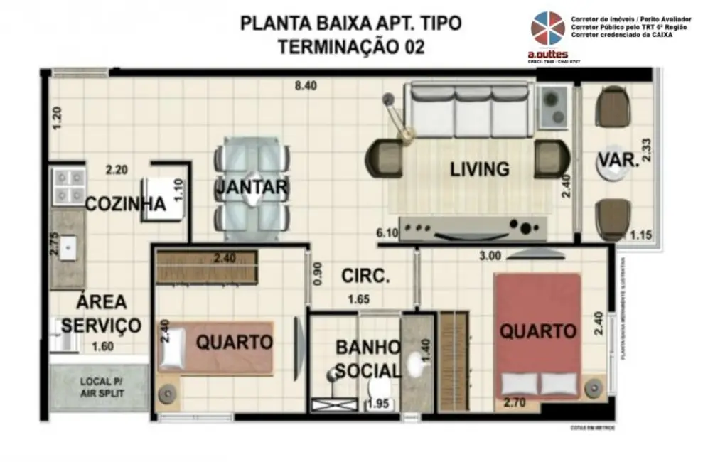Foto 6 de Apartamento com 1 quarto à venda, 37m2 em Espinheiro, Recife - PE