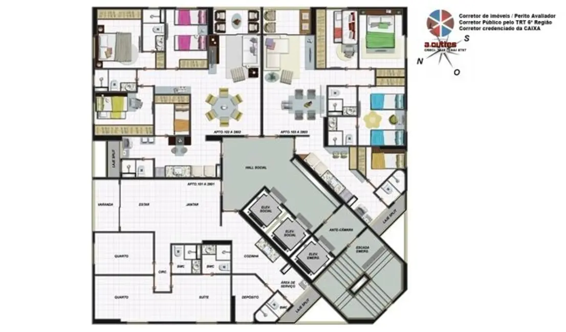 Foto 8 de Apartamento com 3 quartos à venda, 87m2 em Madalena, Recife - PE
