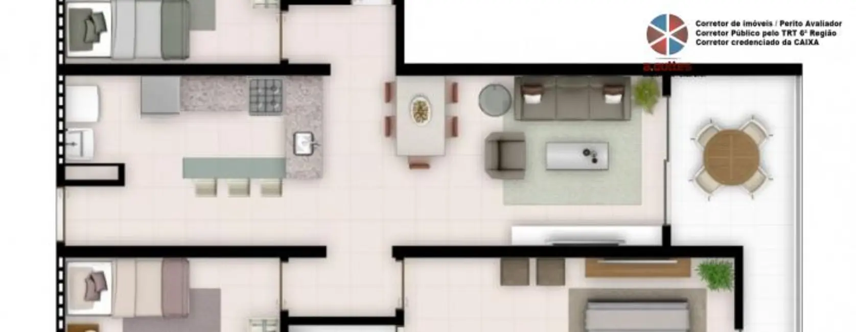 Loft / Flat com 1 quarto à venda, 49m2 em Maria Farinha, Paulista - PE - imagem 6 Foto 6 de Loft / Flat com 1 quarto à venda, 49m2 em Maria Farinha, Paulista - PE