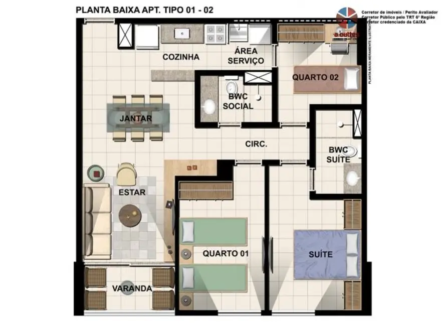 Apartamento com 3 quartos à venda, 66m2 em Candeias, Jaboatao Dos Guararapes - PE - imagem 8 Foto 8 de Apartamento com 3 quartos à venda, 66m2 em Candeias, Jaboatao Dos Guararapes - PE
