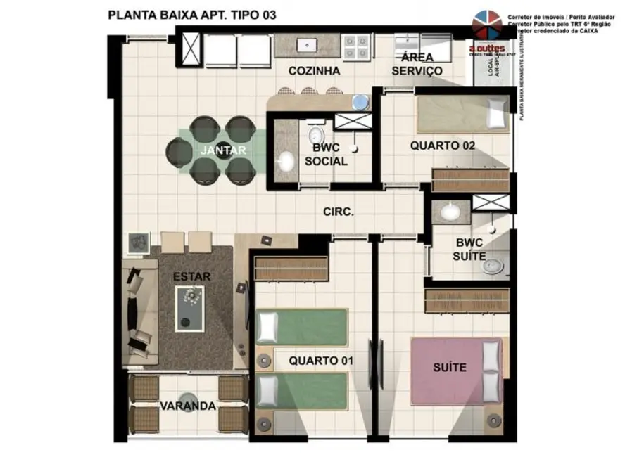 Apartamento com 3 quartos à venda, 66m2 em Candeias, Jaboatao Dos Guararapes - PE - imagem 9 Foto 9 de Apartamento com 3 quartos à venda, 66m2 em Candeias, Jaboatao Dos Guararapes - PE