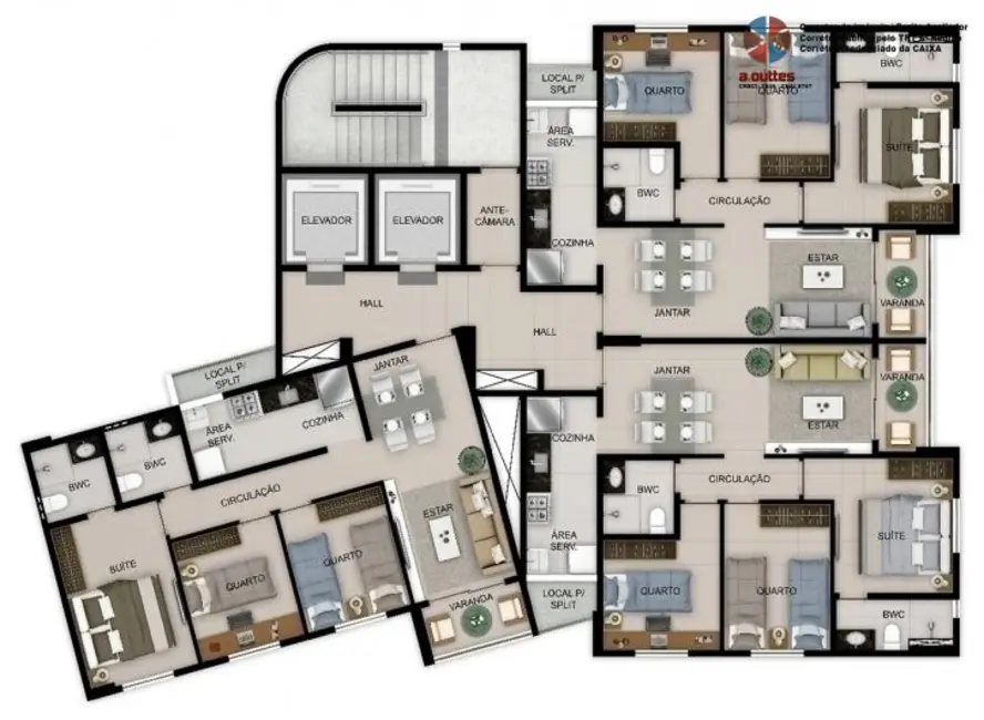 Apartamento com 3 quartos à venda em Cidade Universitária, Recife - PE - imagem 6 Foto 6 de Apartamento com 3 quartos à venda em Cidade Universitária, Recife - PE