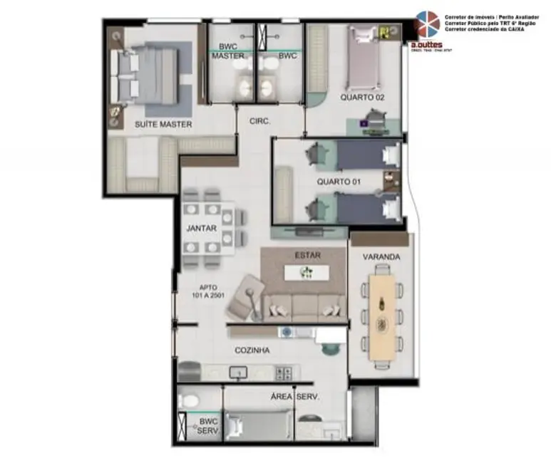 Apartamento com 3 quartos à venda em Candeias, Jaboatao Dos Guararapes - PE - imagem 8 Foto 8 de Apartamento com 3 quartos à venda em Candeias, Jaboatao Dos Guararapes - PE